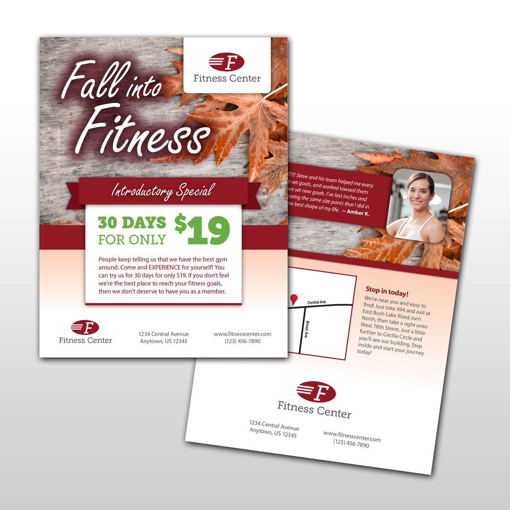custom inserts hip gym fitness print marketing do it yourself products flyers