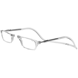 Magnetic Round Holder Clip Reader Sunglass Eyeglass- Silver
