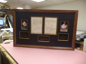 Ferdinand and Isabella Framed Documents from 1400s