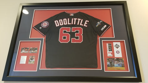 Nationals Doolittle Jersey before the World Series