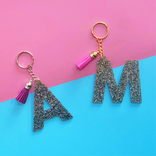 Mom of boys/girls/both Glitter Keychains