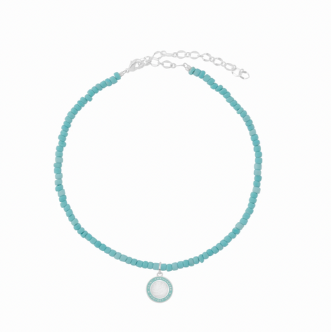 dainty cute blue choker 