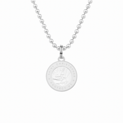 friendship necklace with white st christopher charm