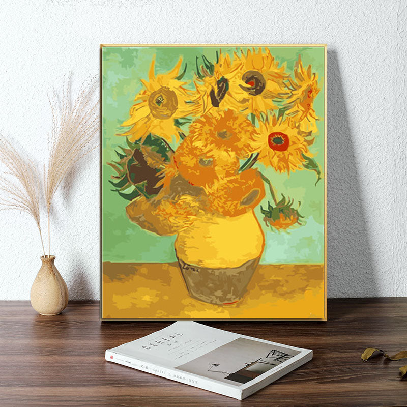 Pintar con numeros Girasol Van Gogh – Helnee