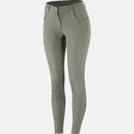 Women's Horze Sienna Silicone Full Seat Breeches - Beetle Green/Gold