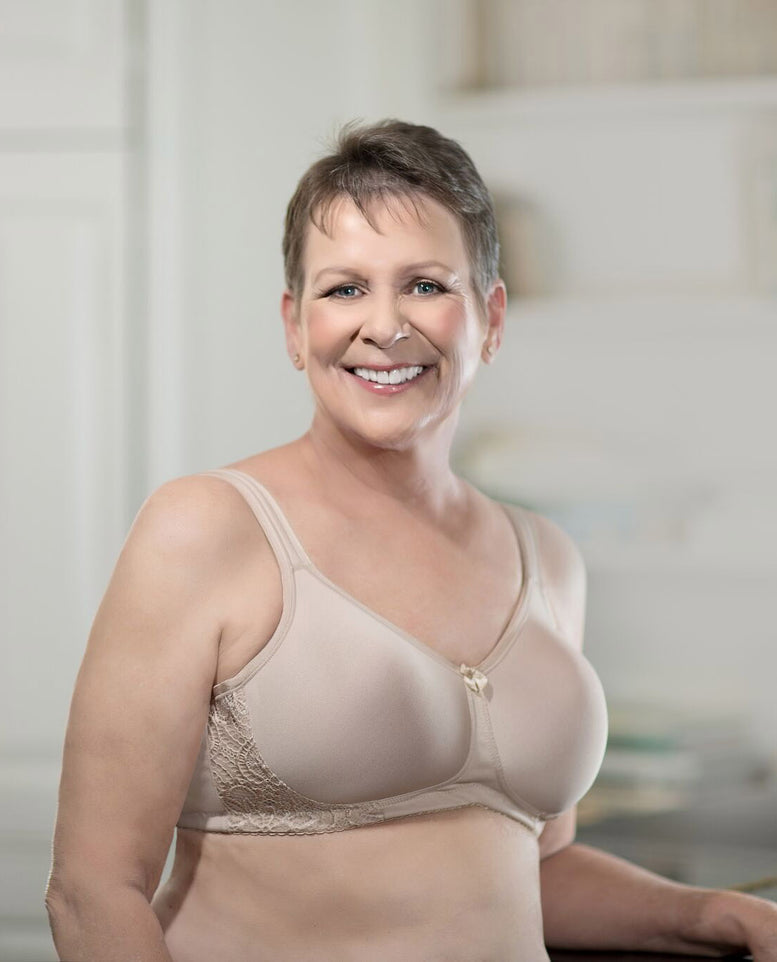 Mastectomy Bras  American Breast Care 105 Padded Petite T-Shirt Bra