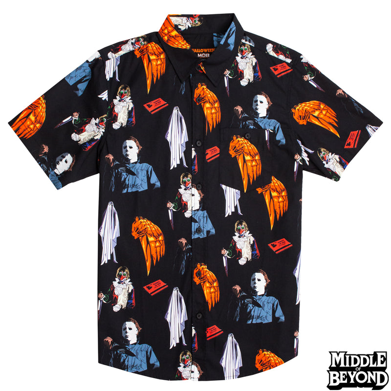 Halloween Short Sleeve Button-Up Shirt Version 2 – Middle of Beyond