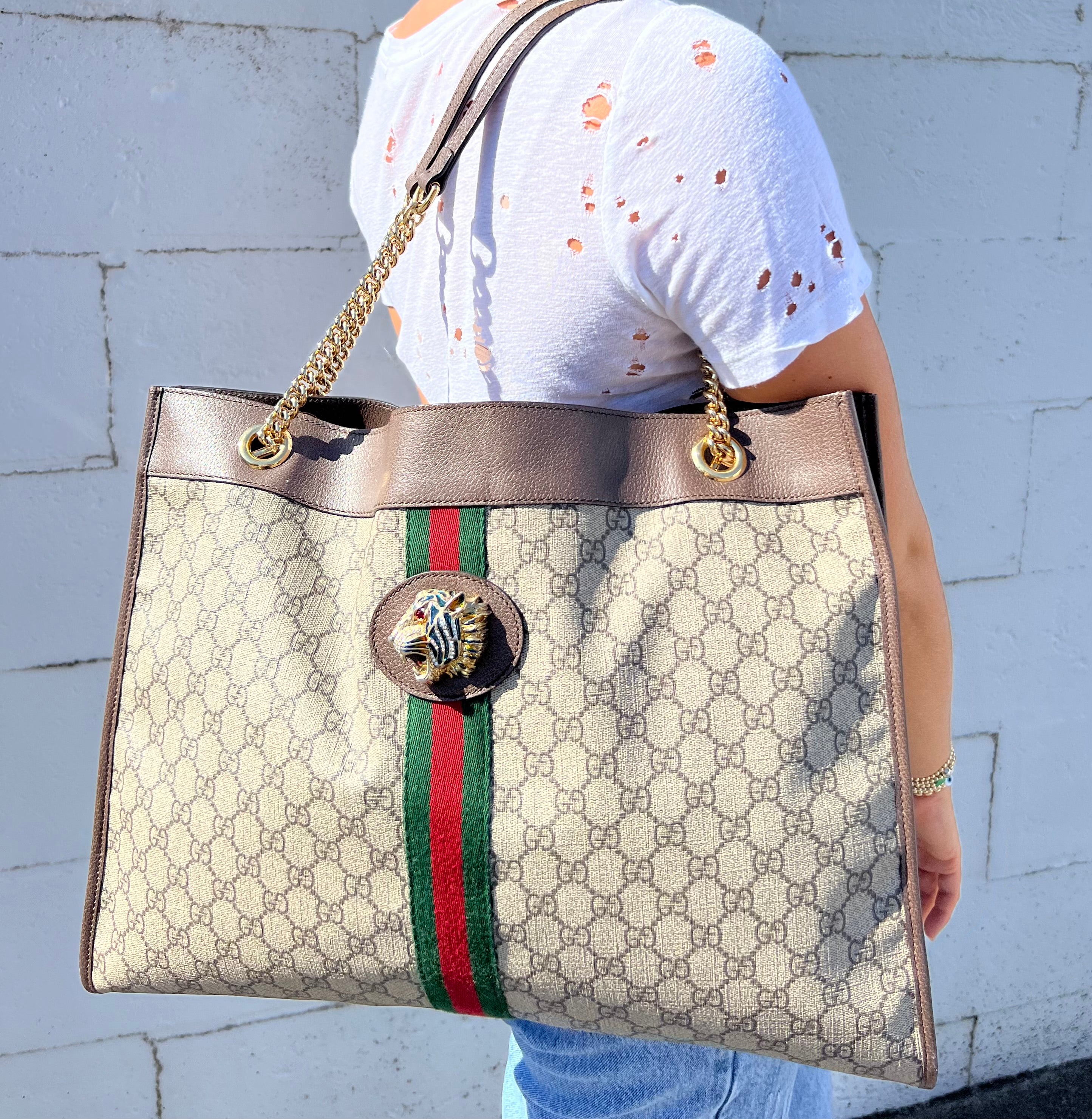 Gucci Large Supreme Rajah Tote – City Girl Consignment