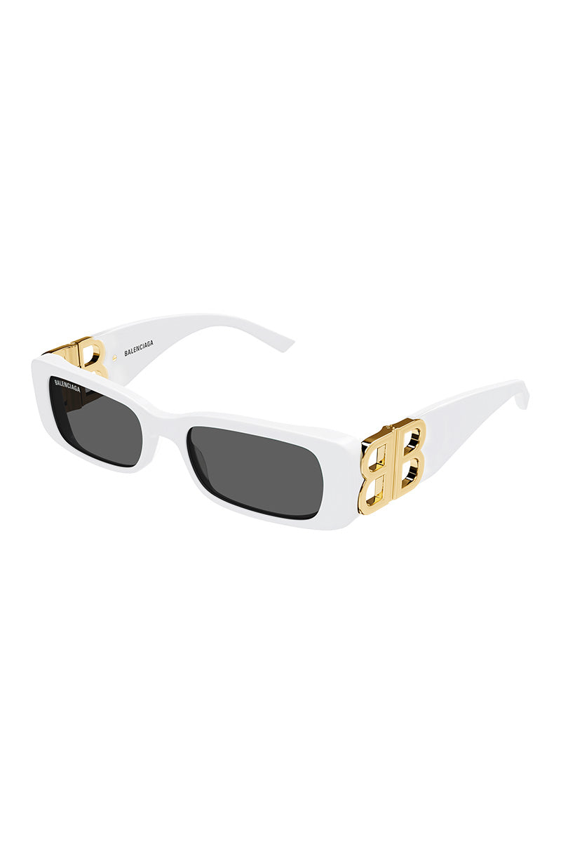 Balenciaga Dynasty Squareframe Neon Acetate And Silvertone Sunglasses In  Yellow  ModeSens