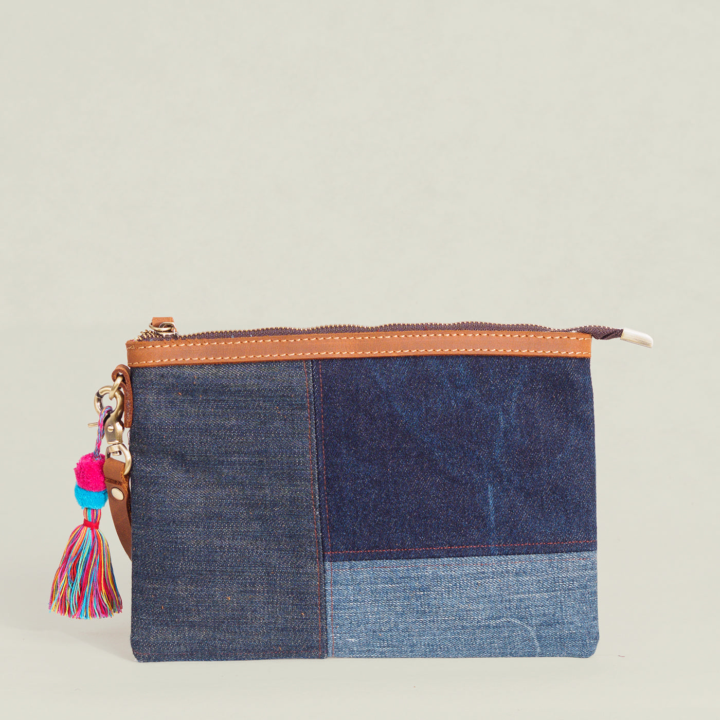 denim clutch