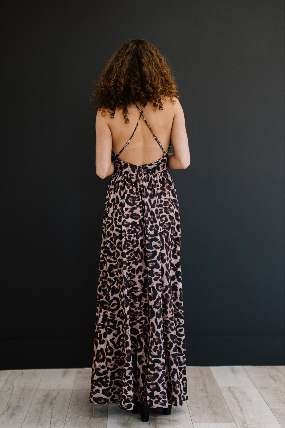 ONLINE EXCLUSIVE! Sweet Generis Never Stop Leopard Maxi Dress