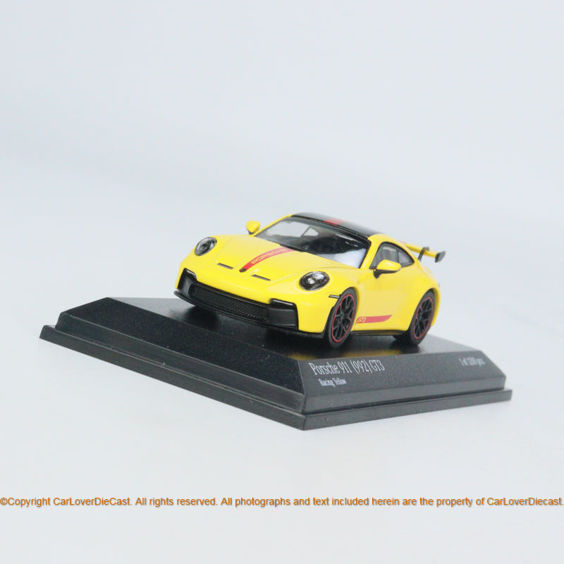 MMINICHAMPS 1:64 PORSCHE 911 GT3 (992) 2021 - Racing Yellow/Metallic White/Guards Red (643061006/643061008/643061010) Diecast Car Model Available  now
