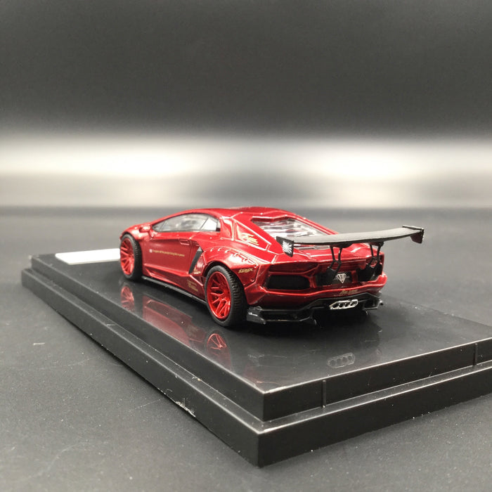 JEC 1:64 Liberty Walk Aventador (diecast metal) Metallic Red (J64-2-MR ...