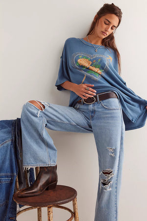 LOVE ROSE TEE - Lariat.