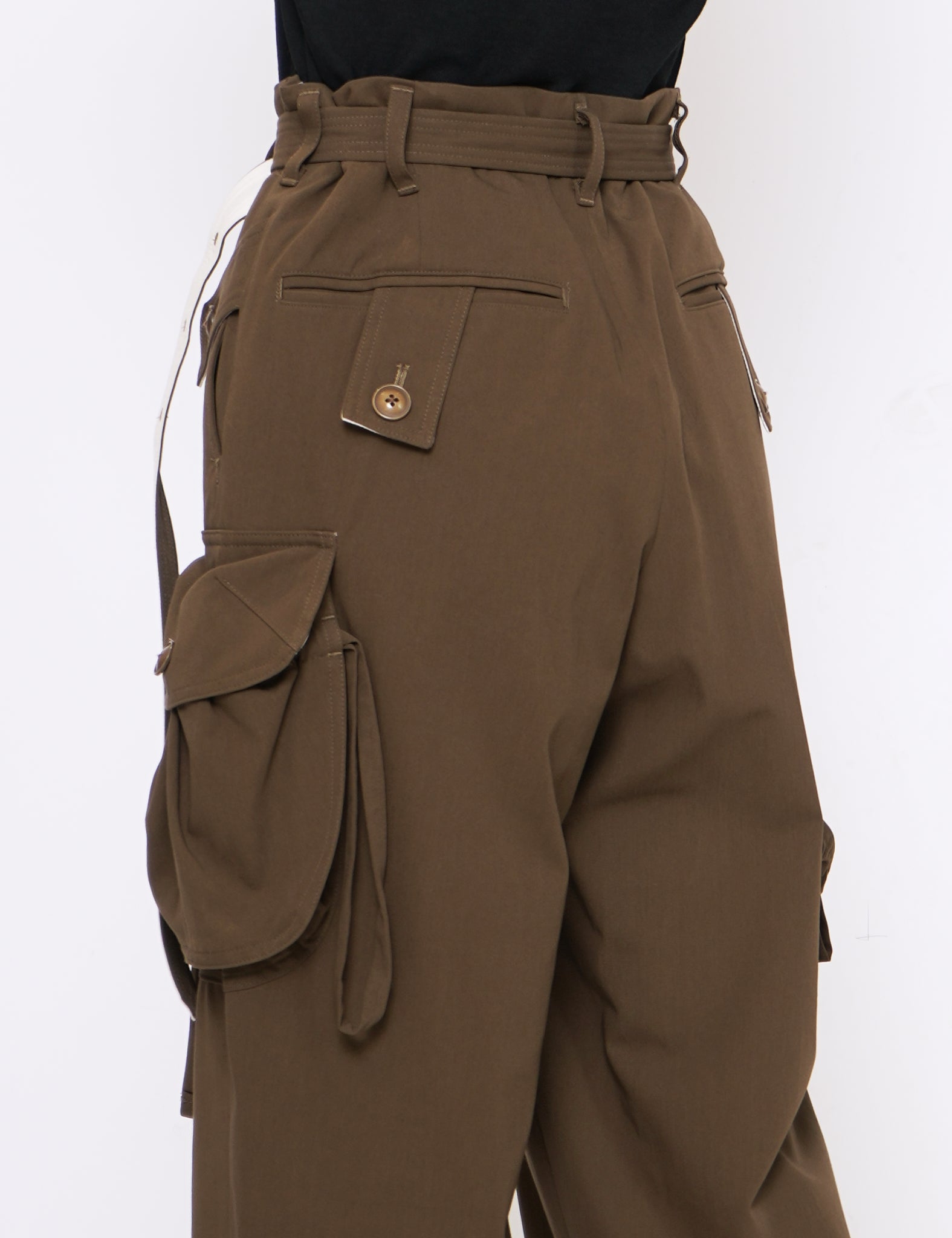 KHOKI KHAKI ARMY COTTON GABARDINE TROUSERS – GRAPH LAYER