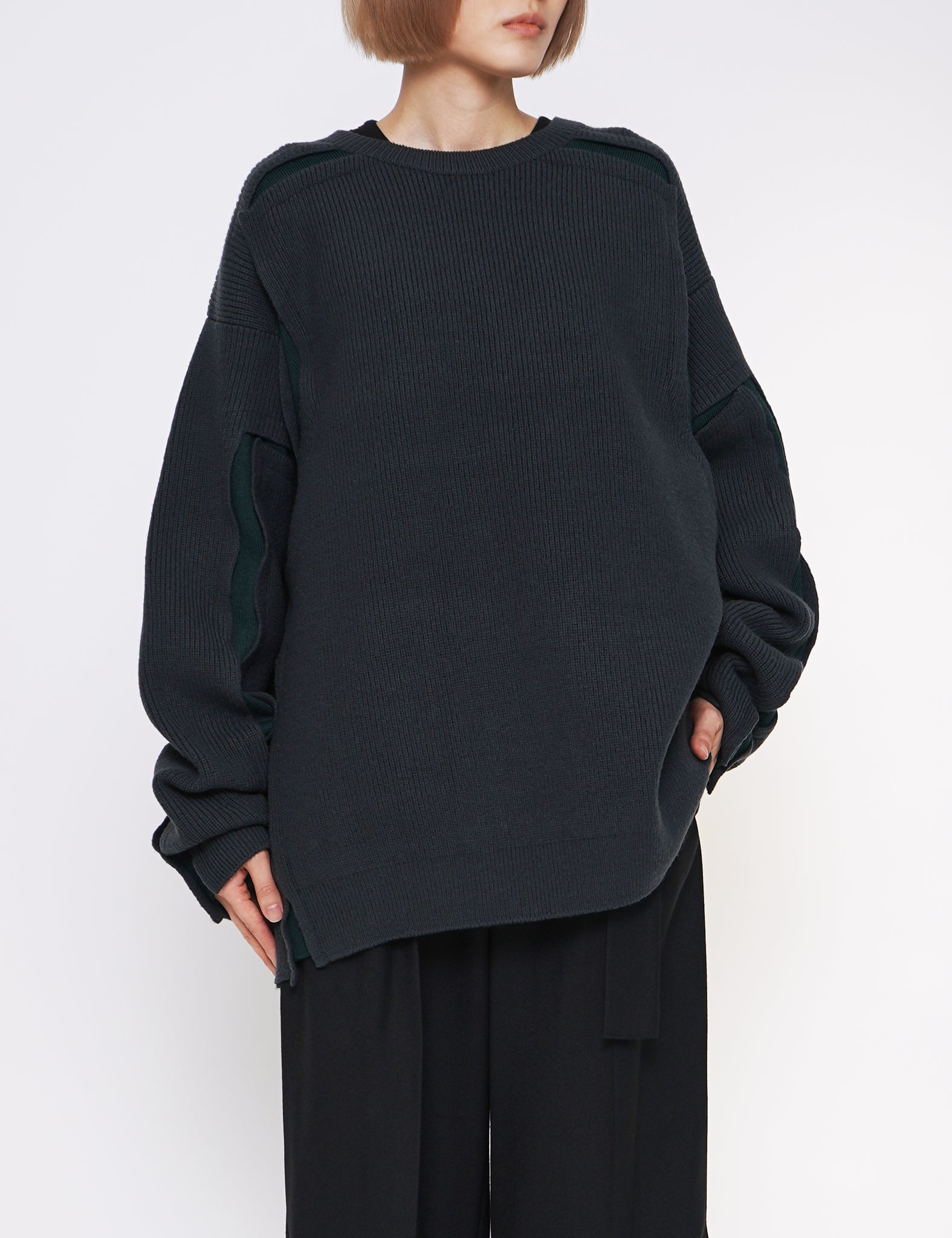 YOKE】22AW Broken Crewneck Sweater グリーン | labiela.com