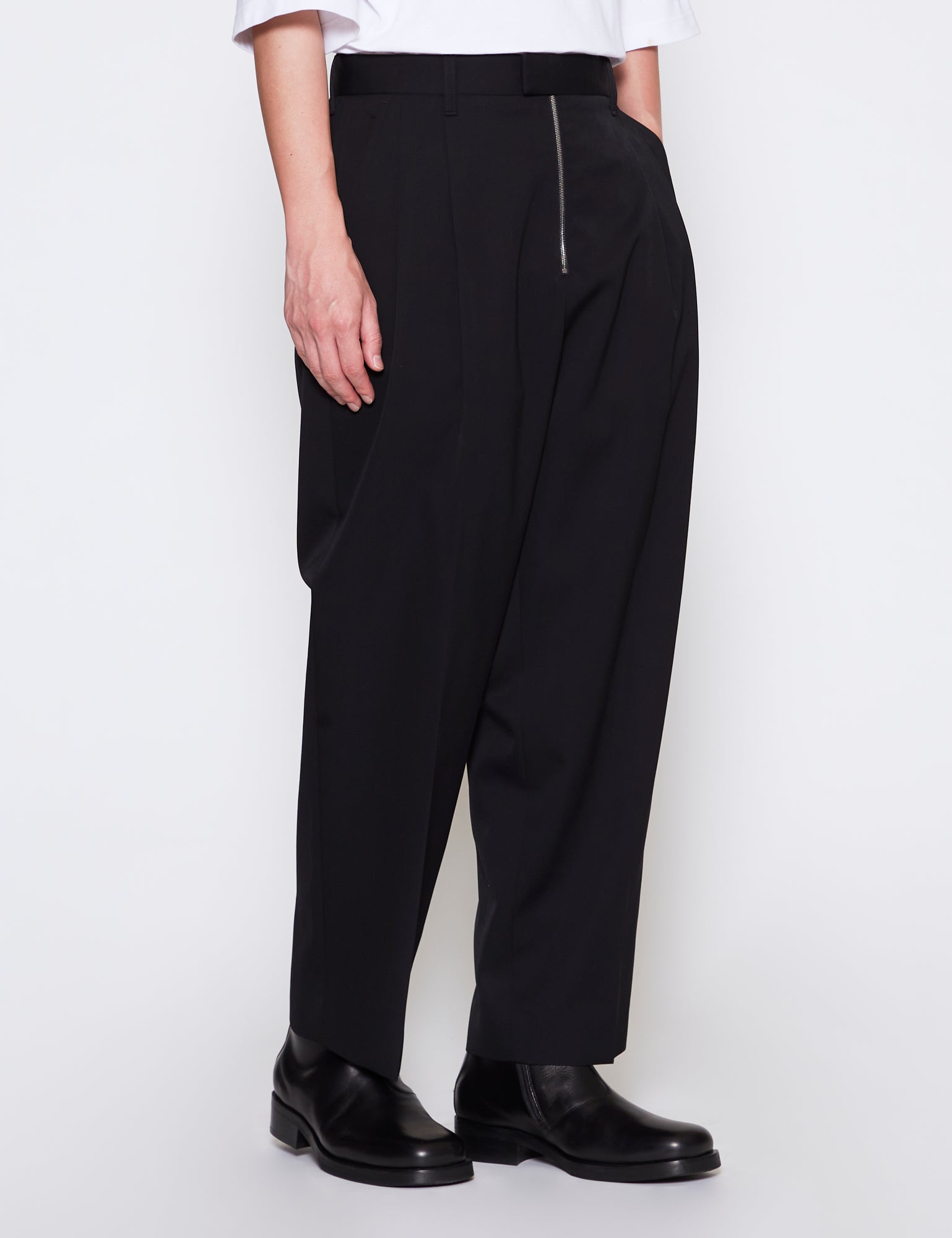 stein EXTRA WIDE TROUSERS Concrete 20AW 高価値