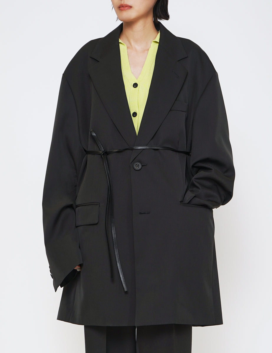stein SHADE CHARCOAL OVERSIZED LONG TAILORED JACKET – GRAPH LAYER
