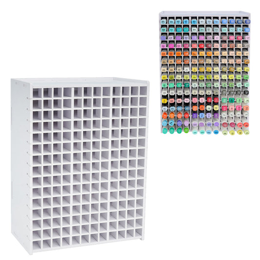 SANFURNEY Art Marker Storage Rack for 240 Markers, Watercolour Brushes Pens  Color Pencils Organizer Holder for Desk - Yahoo Shopping