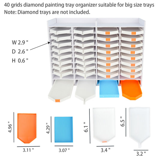 Diamond Painting Tray Tower Organizer Accessories Plates Storage Rack –  Sanfurney