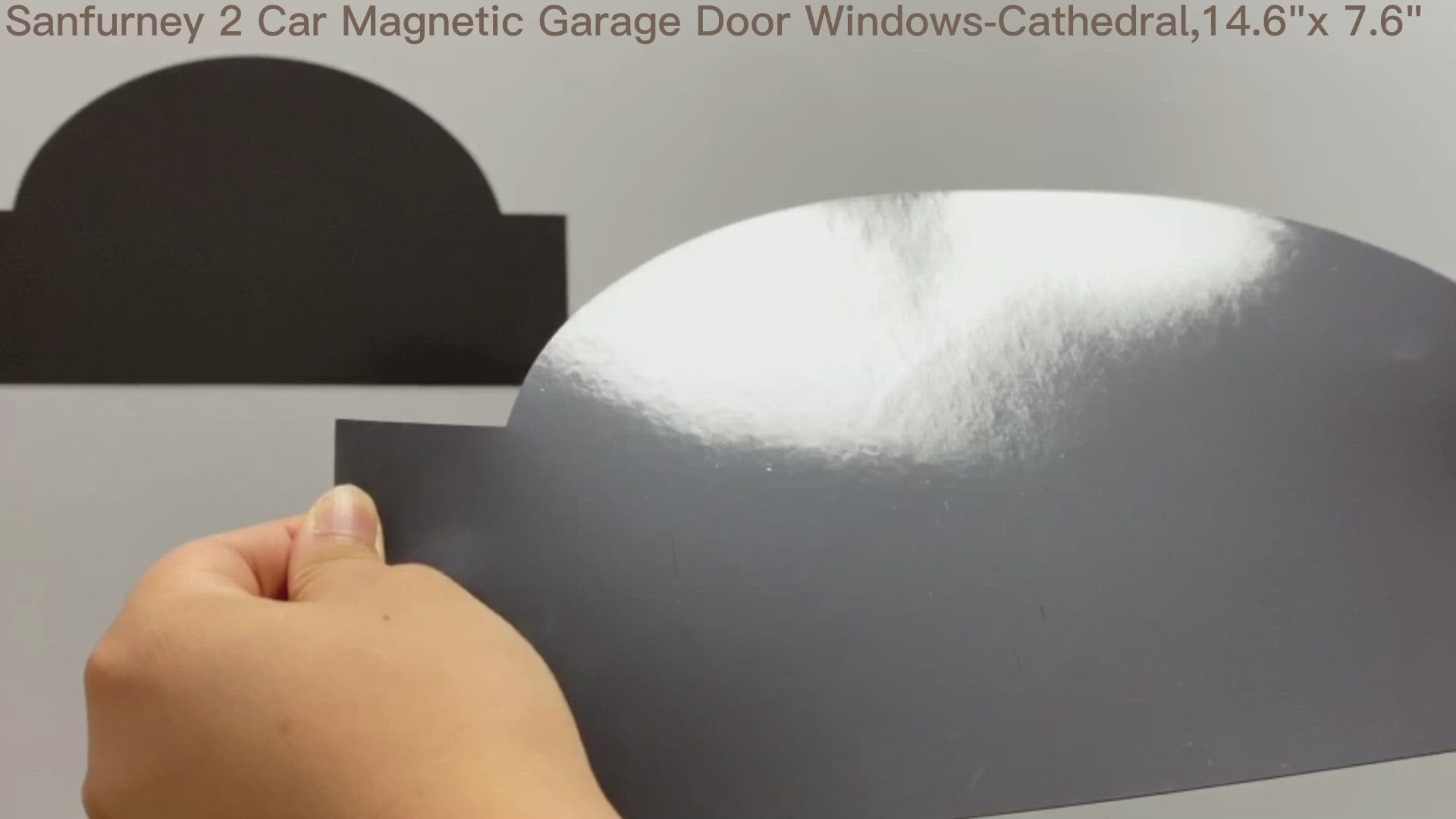 Hand Faking Xxx Video - Sanfurney 2 Car Magnetic Garage Door Windows Panes Cathedral Style Pre-Cut  Faux Fake Decorative Window Decals, 8 Sections 14.6\