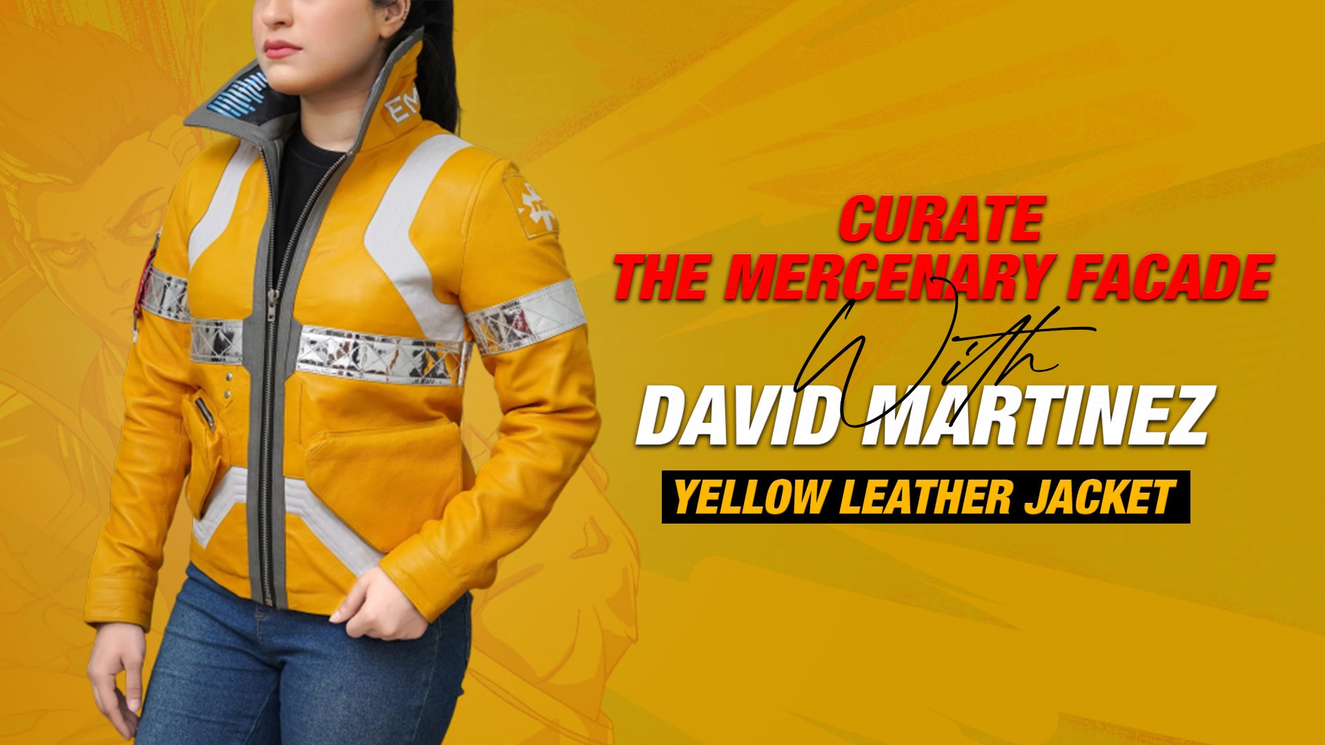 Curate The Mercenary Facade With David Martinez Yellow Leather Jacket