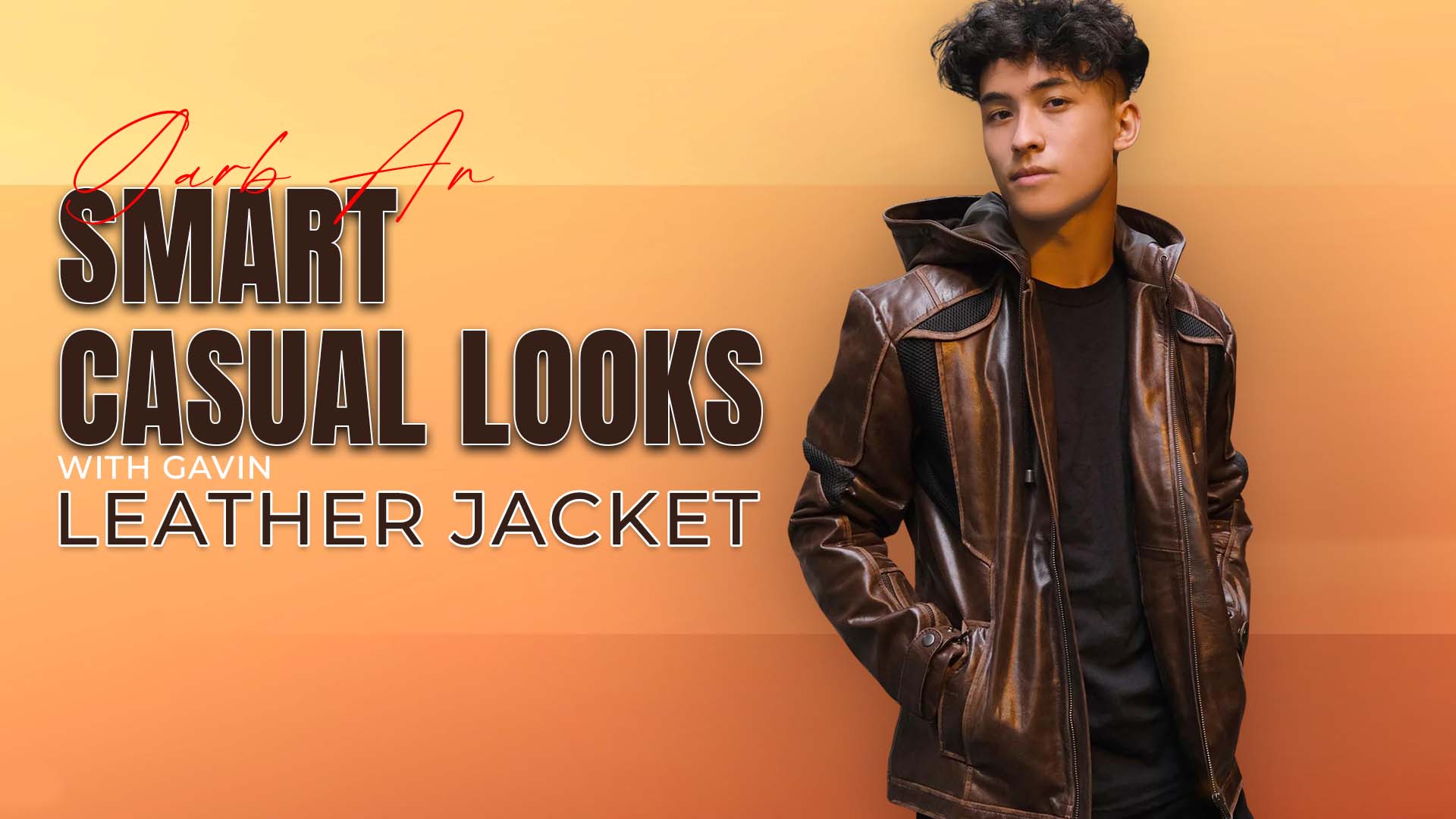 Gang up Smart Casual Looks With Gavin Leather Jacket