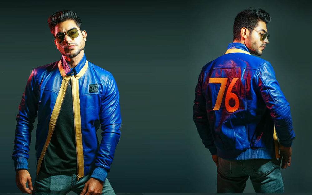 Mens Soldier 76 Blue Leather Jacket To Give You An Exhilarating Vibe