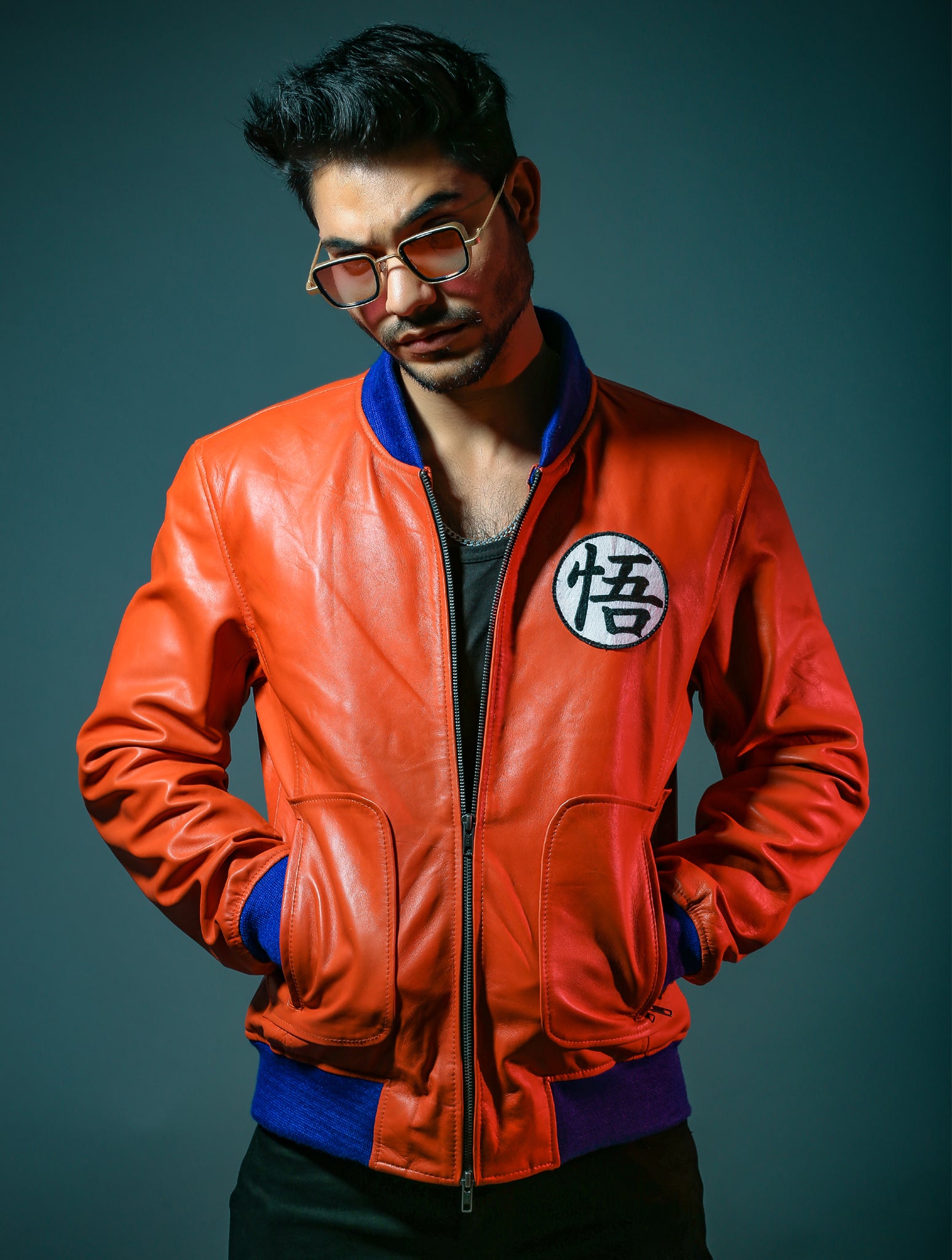 Buy Mens Goku Bomber Leather Jacket Fanzillajackets