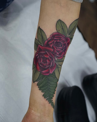 Rose tattoo by Amanda