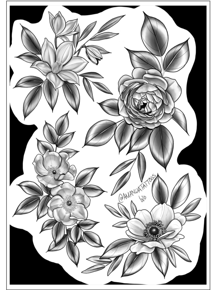 Doodle Icon Flower Traditional Tattoo Flash Stock Vector Royalty Free  530588470  Shutterstock