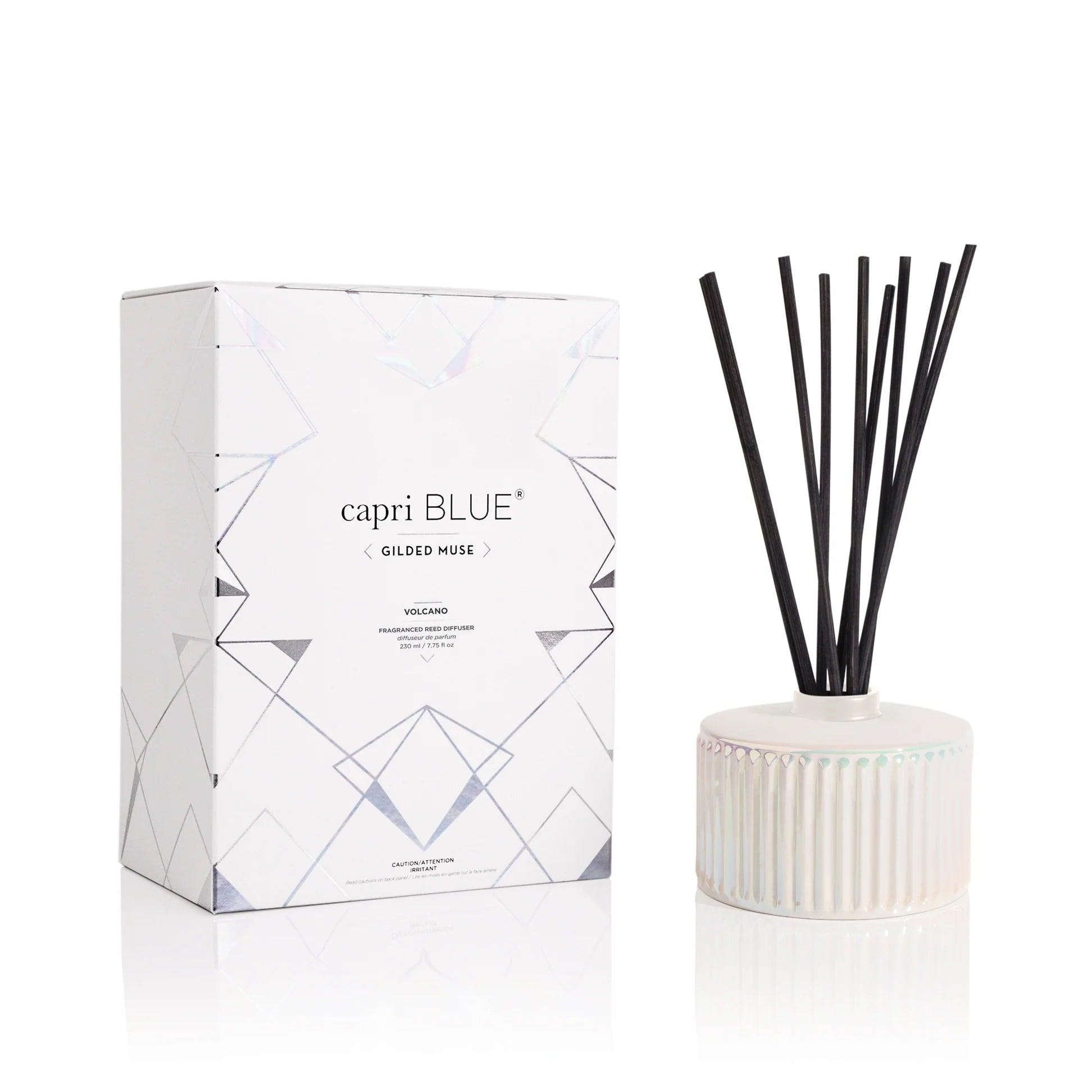 Capri Blue Volcano White Opal Gilded Reed Diffuser