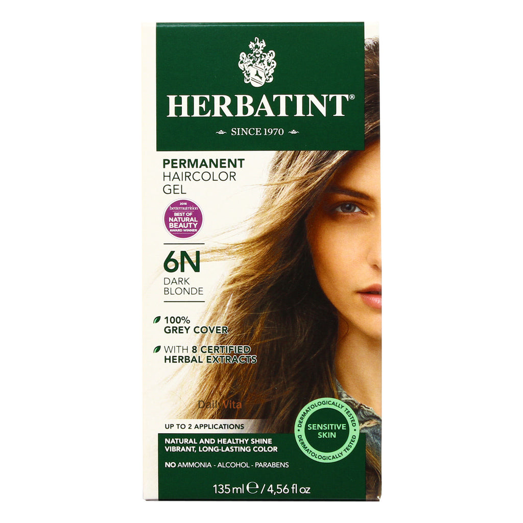 Herbatint 6n Dark Blonde Hair Color 135ml Healthy Options