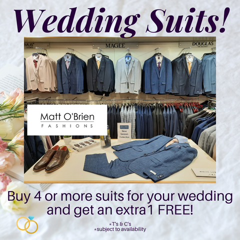 Wedding Suits Special Offer From Matt O'Brien Fashions