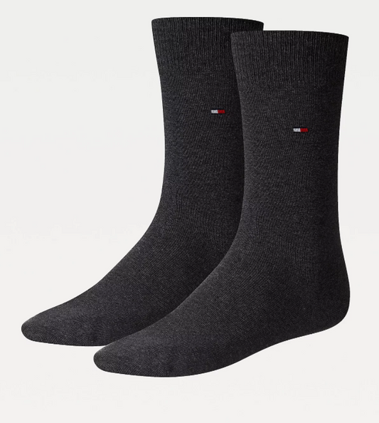 Tommy Hilfiger 2 Pack Socks Anthracite