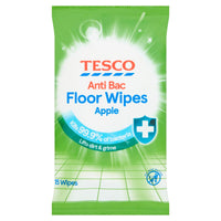 Tesco Antibacterial Floor Wipes Apple Pack Of 15 Fox Home Delivery