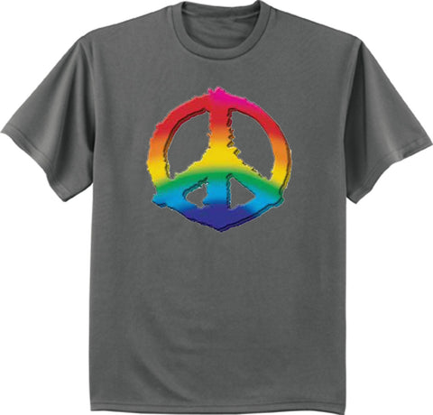 Rainbow Peace Sign T-shirt – Decked Out Duds