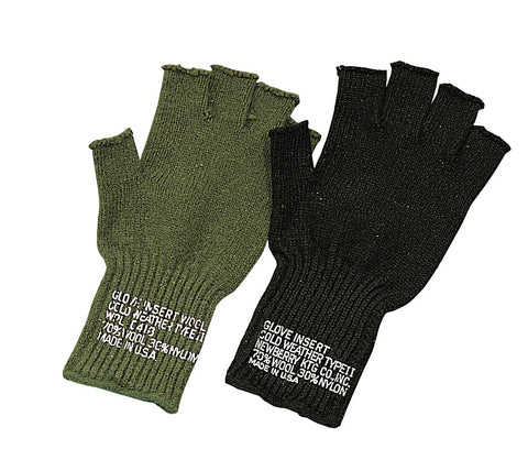 navy wool gloves
