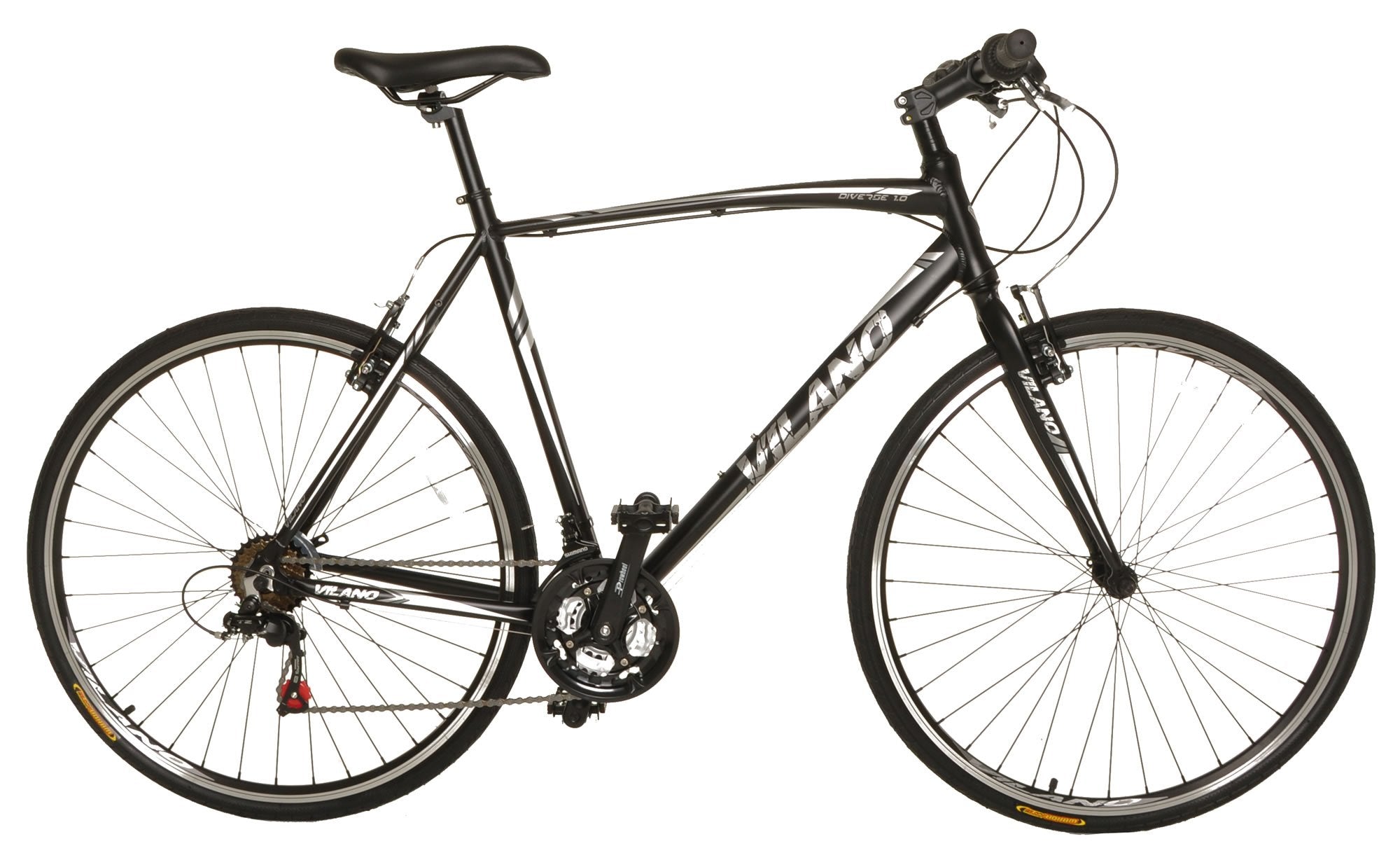 vilano diverse 1.0 performance hybrid bike 21 speed road bike 700c