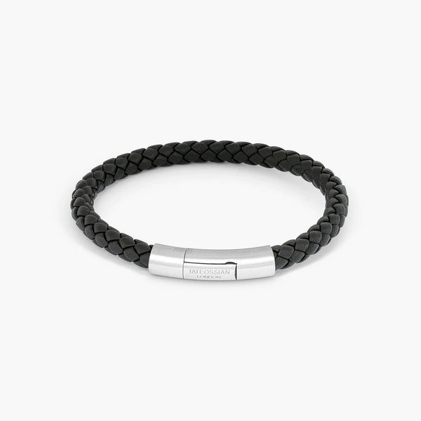 Pop Rigato Double Wrap Leather Bracelet In Black With Black Ruthenium –  Tateossian USA