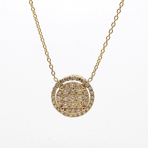 14k Diamond Halo Cluster Pendant Necklace – Mira's Jewelers