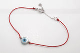 Sterling Silver Kabbalah Red String Evil Eye Bracelet – Mira's Jewelers