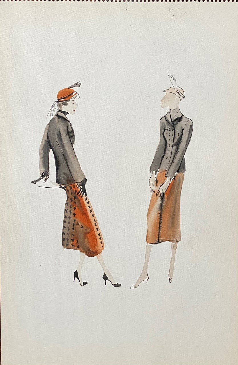 vintage vogue fashion illustrations