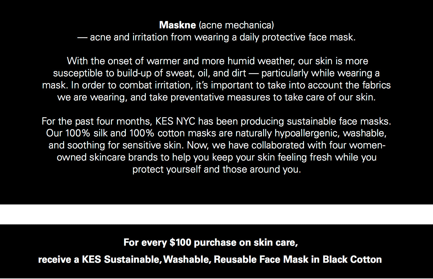 Skincare - Protect your Skin from Maskne - KESNYC.com