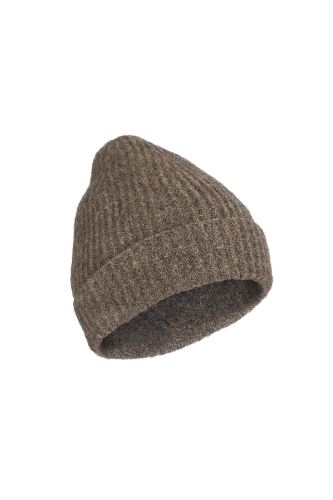 Isabel Benenato Yak Beanie FW21   Taupe