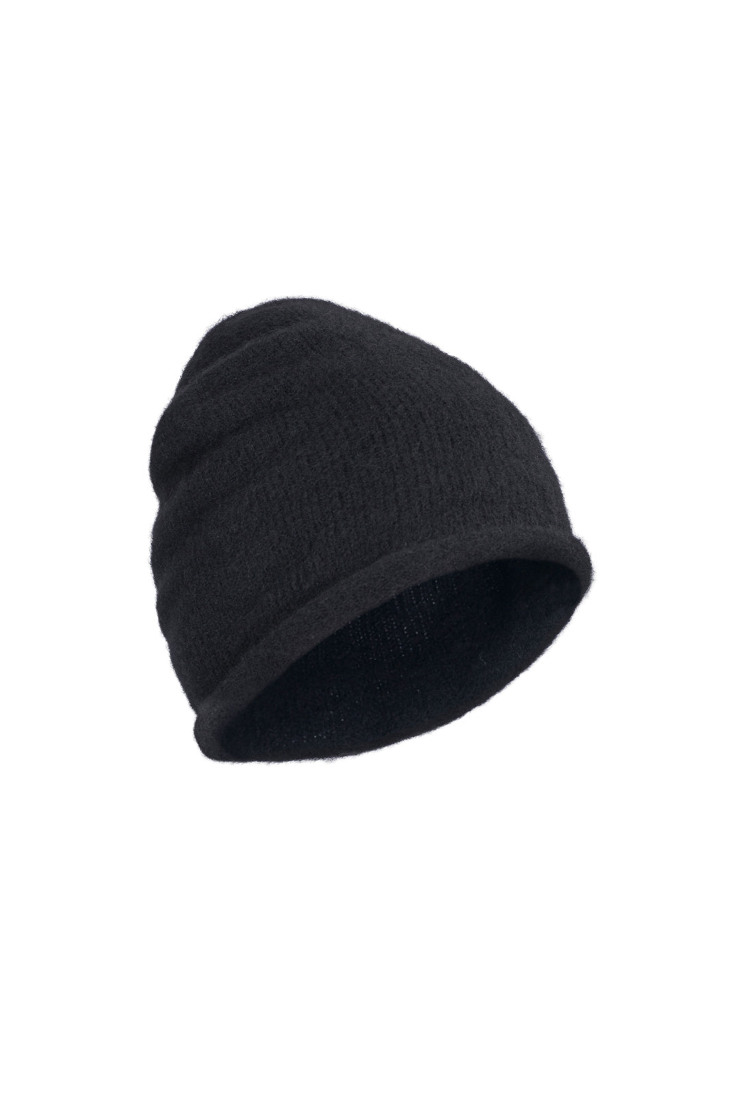 Isabel Benenato Wool Beanie - Black