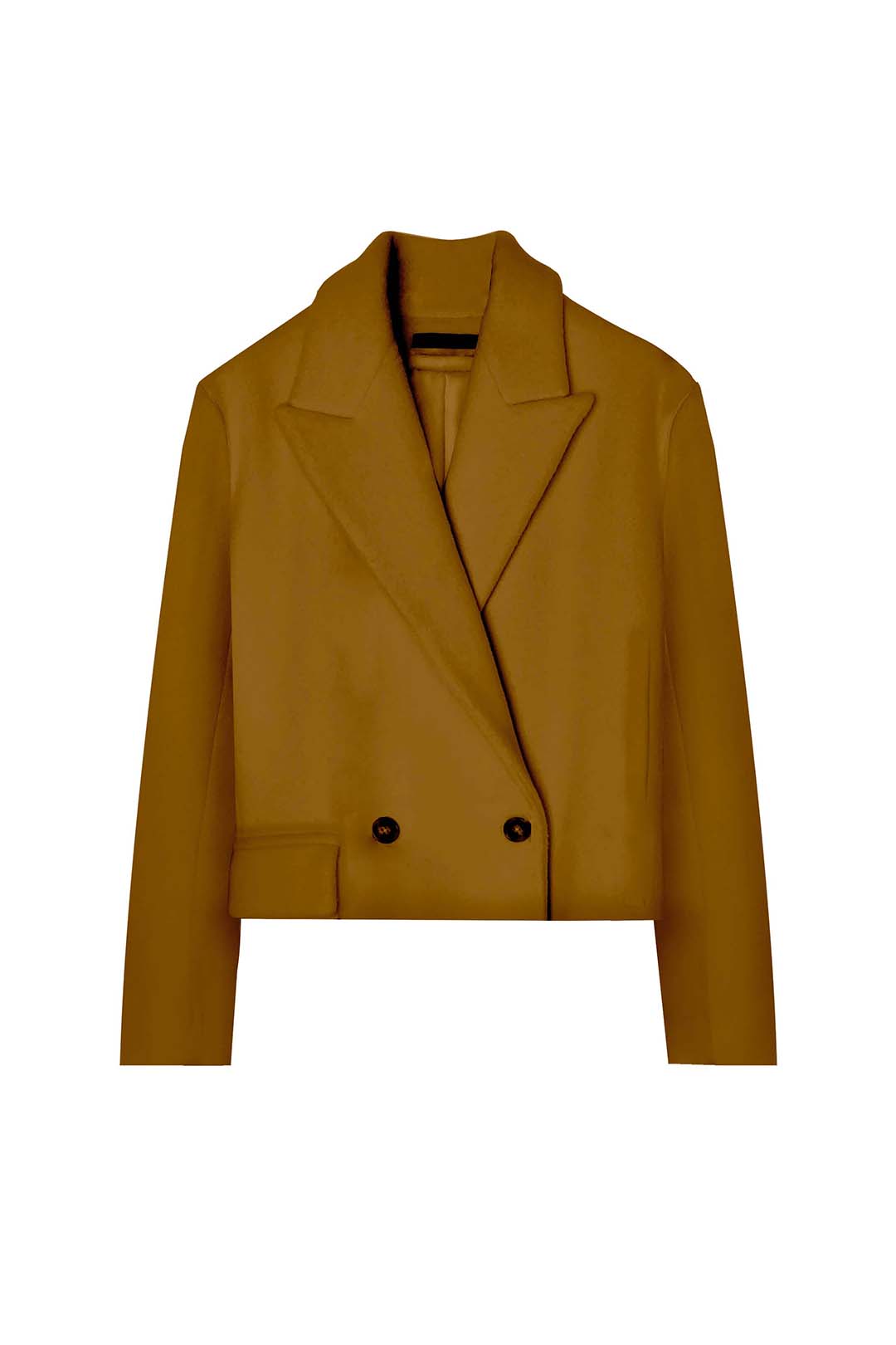 The Dionysus Cropped Coat - Camel