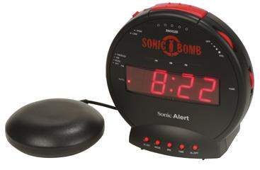 Sonic Bomb SBB500SS Loud Vibrating Alarm Clock