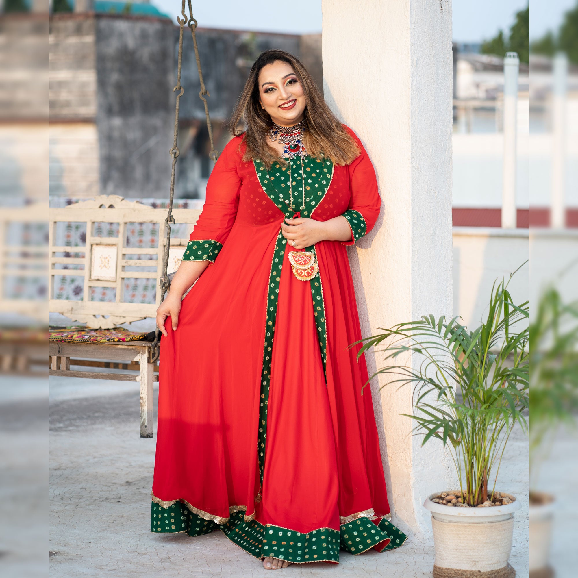 Buy nataashaAli Women's Cotton Flex Western One Piece for Party Festive  Cermony Wear (Size :- XL) Online at Best Prices in India - JioMart.