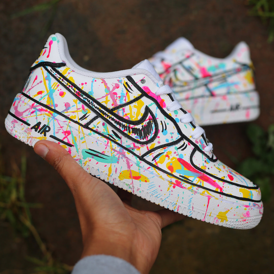 splatter air force ones